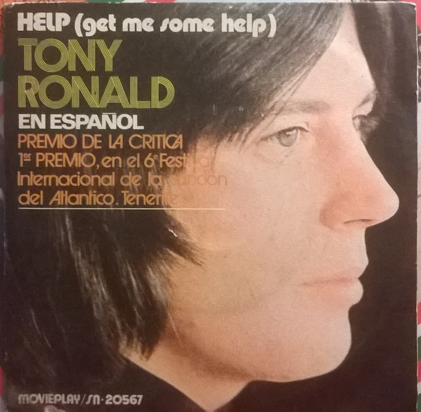 Cover Tony Ronald - Help (Get Me Some Help) Canta En Español (7, Single) Schallplatten Ankauf