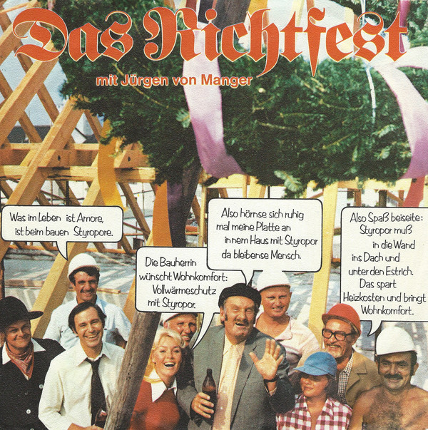 Cover Jürgen von Manger - Das Richtfest (7) Schallplatten Ankauf