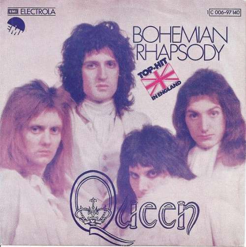 Cover Queen - Bohemian Rhapsody (7, Single, Blu) Schallplatten Ankauf