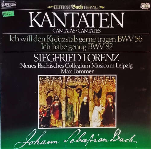 Cover Siegfried Lorenz, Neues Bachisches Collegium Musicum Leipzig ; Max Pommer / Johann Sebastian Bach - Kantaten (Cantatas ∙ Cantates) (LP, Club, S/Edition, Gat) Schallplatten Ankauf