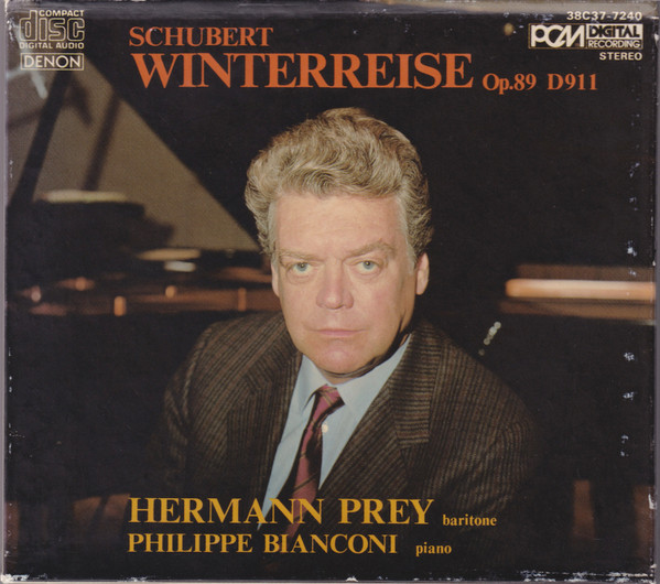 Cover Schubert* : Hermann Prey Baritone Philippe Bianconi - Winterreise Op.89 D911 (CD) Schallplatten Ankauf