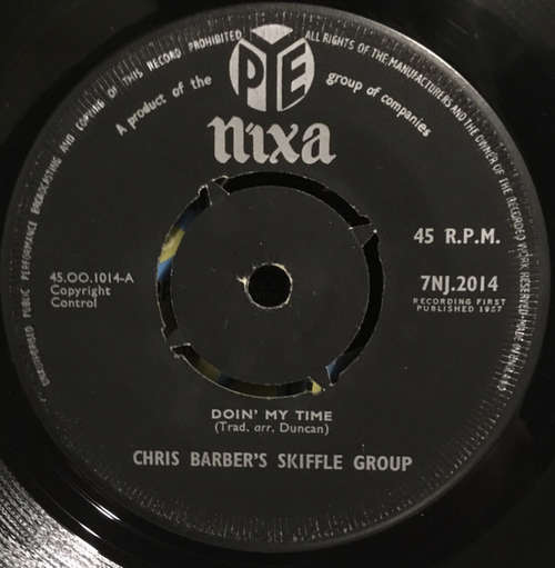 Cover Chris Barber's Skiffle Group* - Doin' My Time / Where Could I Go? (7) Schallplatten Ankauf
