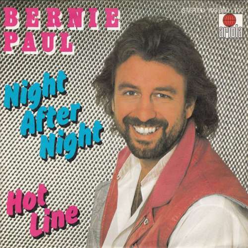 Cover Bernie Paul - Night After Night (7, Single) Schallplatten Ankauf