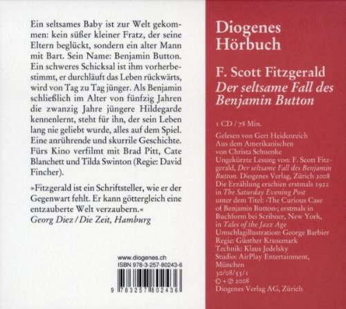 Cover F. Scott Fitzgerald, Gert Heidenreich - Der Seltsame Fall Des Benjamin Button (CD) Schallplatten Ankauf