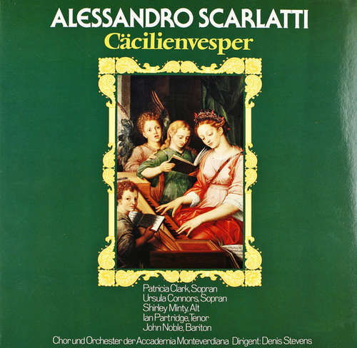 Cover Alessandro Scarlatti, Accademia Monteverdiana, Denis Stevens - Cäcilienvesper (LP) Schallplatten Ankauf