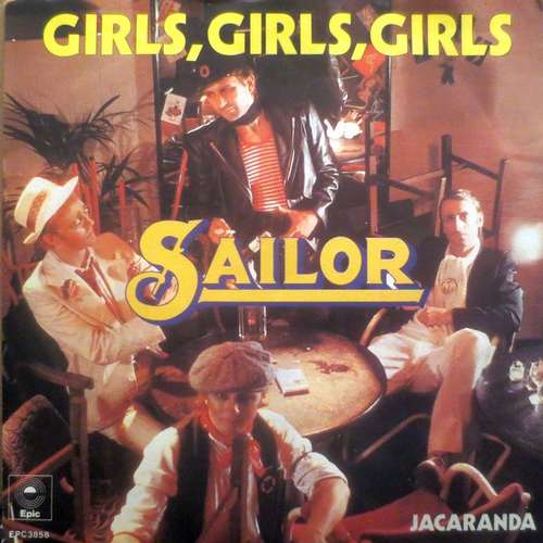 Cover Sailor - Girls, Girls, Girls (7, Single, Ora) Schallplatten Ankauf