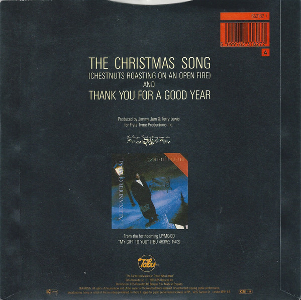 Cover Alexander O'Neal - The Christmas Song (Chestnuts Roasting On An Open Fire) / Thank You For A Good Year (7, Single) Schallplatten Ankauf