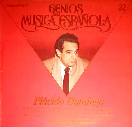 Cover Placido Domingo - Genios De La Música Española 22 (LP, Album, RE) Schallplatten Ankauf