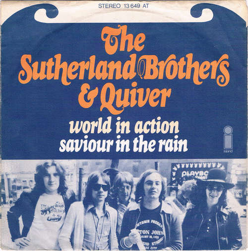 Cover Sutherland Brothers & Quiver - World In Action / Saviour In The Rain (7) Schallplatten Ankauf