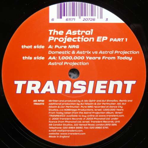 Cover Astral Projection - The Astral Projection EP Part 1 (12, EP) Schallplatten Ankauf
