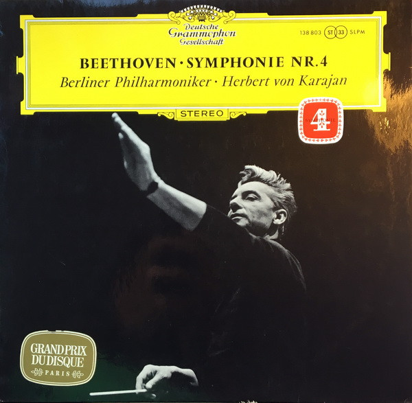 Cover Beethoven* - Berliner Philharmoniker · Herbert von Karajan - Symphonie Nr. 4 (LP, RP) Schallplatten Ankauf