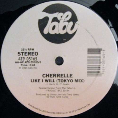 Cover Cherrelle - Like I Will (Tokyo Mix) (12) Schallplatten Ankauf