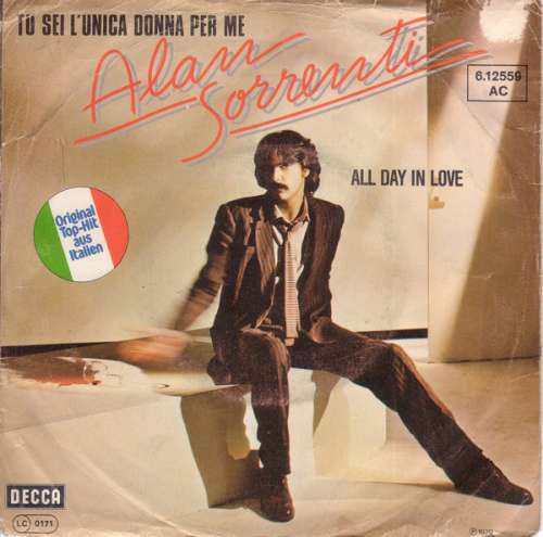 Cover Alan Sorrenti - Tu Sei L'unica Donna Per Me (7, Single) Schallplatten Ankauf