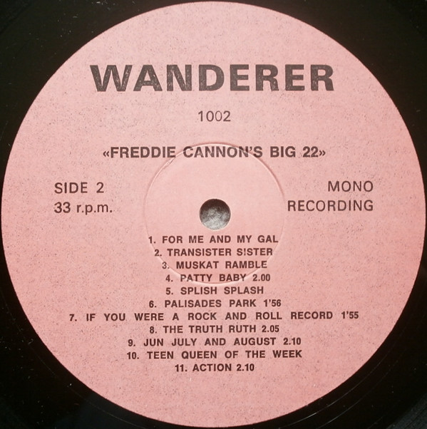 Cover Freddy Cannon - Freddy Cannon's Big 22 (LP, Comp) Schallplatten Ankauf