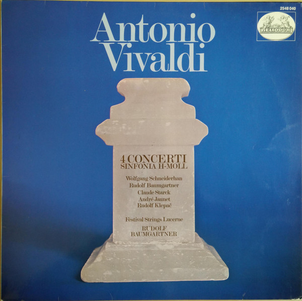 Cover Antonio Vivaldi, Festival Strings Lucerne, Rudolf Baumgartner - 4 Concerti / Sinfonia H-Moll (LP) Schallplatten Ankauf