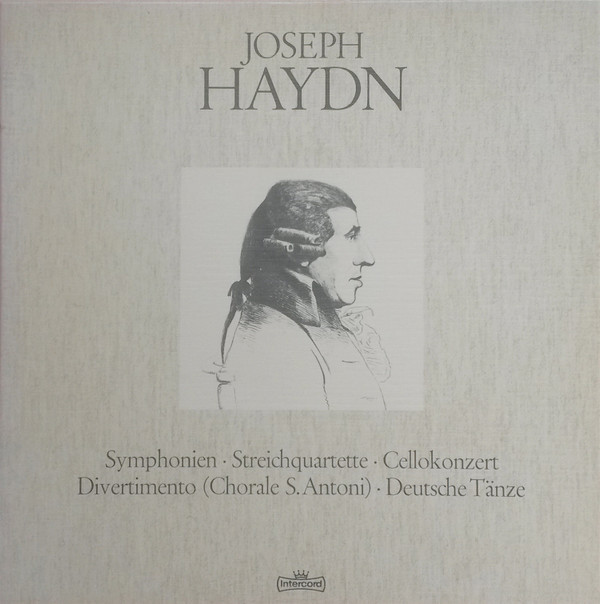 Cover Joseph Haydn - Symphonien • Streichquartette • Celloconzert • Divertimento (Chorale S.Antoni) • Deutsche Tänze (5xLP + Box) Schallplatten Ankauf