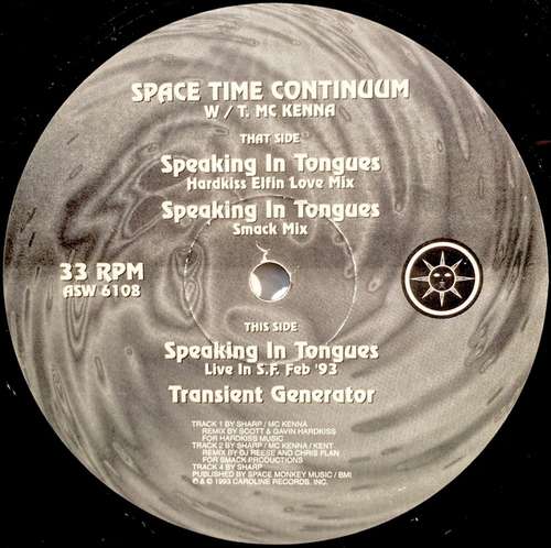 Cover Space Time Continuum* w / T. Mc Kenna* - Speaking In Tongues (12) Schallplatten Ankauf