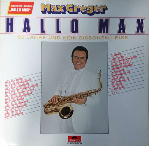 Cover Max Greger - Hallo Max (LP, Club) Schallplatten Ankauf