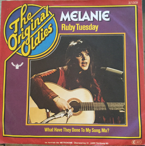 Cover Melanie (2) - Ruby Tuesday (7, Single, RE) Schallplatten Ankauf