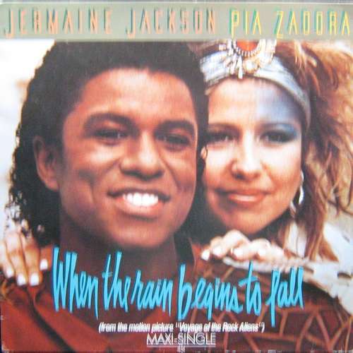Cover Jermaine Jackson And Pia Zadora - When The Rain Begins To Fall (12, Maxi) Schallplatten Ankauf