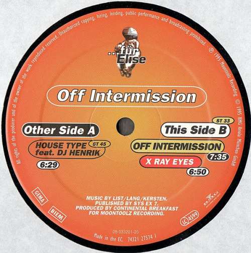 Cover Continental Breakfast - Off Intermission (12) Schallplatten Ankauf