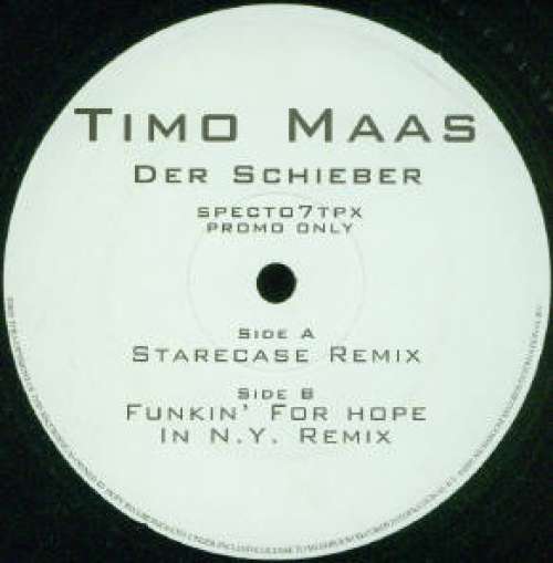 Cover Timo Maas - Der Schieber (12, Promo) Schallplatten Ankauf