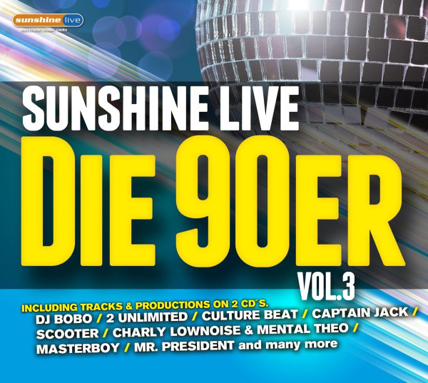 Bild Various - Sunshine Live - Die 90er Vol. 3 (2xCD, Comp) Schallplatten Ankauf